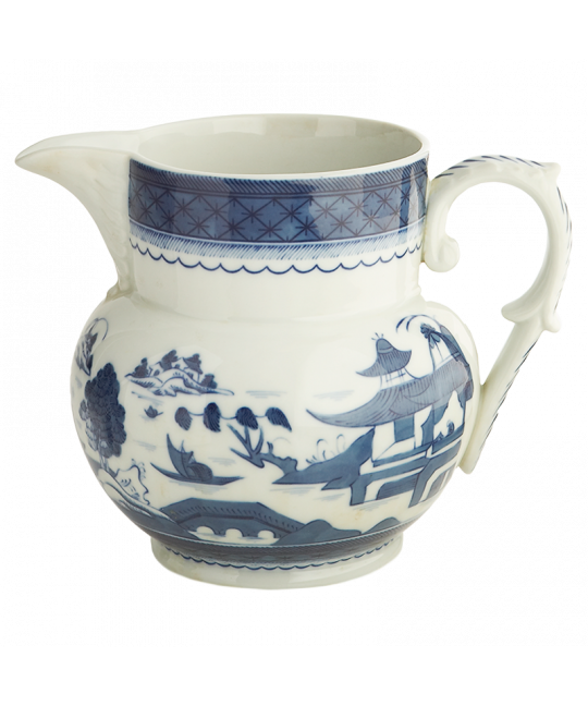 Blue Canton Pitcher, Large