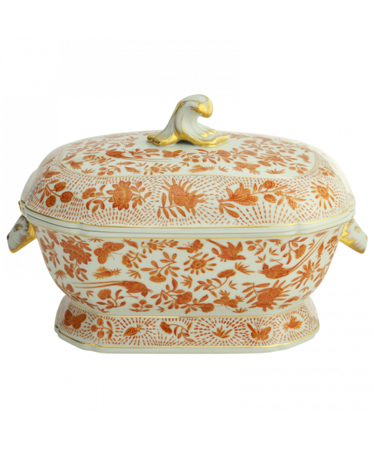 SACRED BIRD & BUTTERFLY TUREEN & STAND