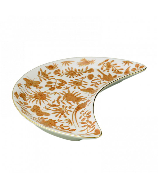 SACRED BIRD & BUTTERFLY CRESCENT SALAD PLATE - Thumbnail 2