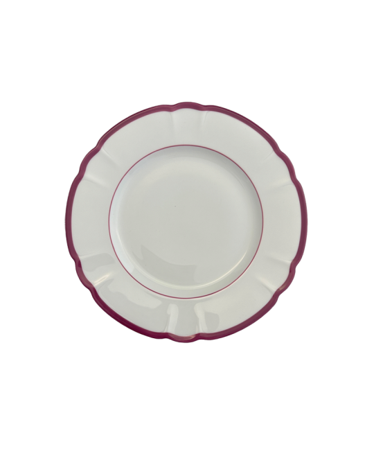 Colette Color Edge Pomegranate Bread & Butter Plate