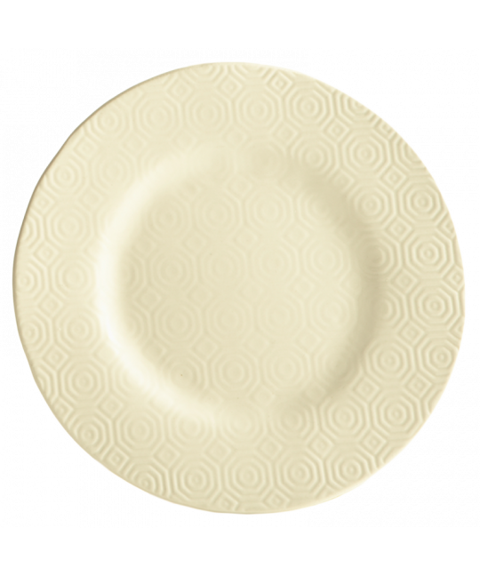 EMPREINTE BLANC DESSERT PLATE GOMME