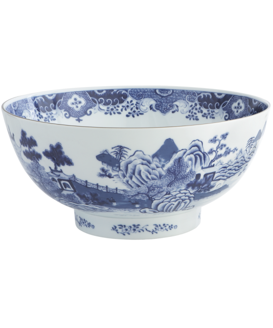 National Trust Blue & White Punch Bowl - Thumbnail 2