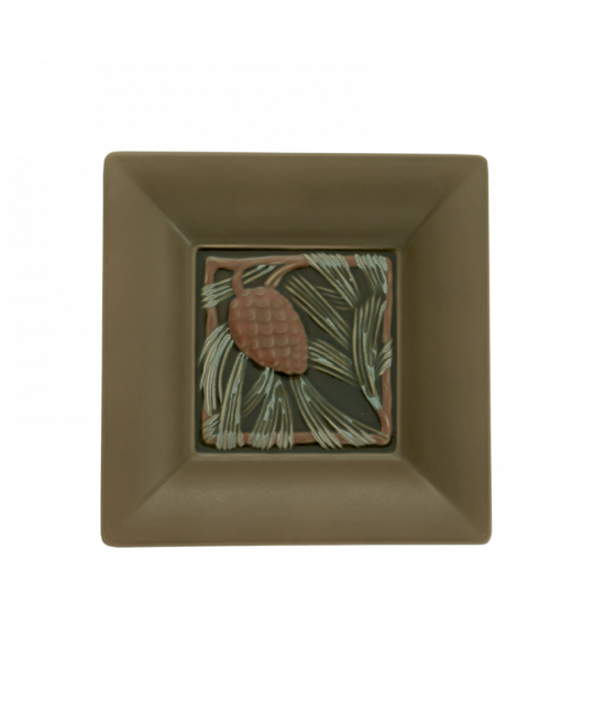 Pinecone Small Square Tray