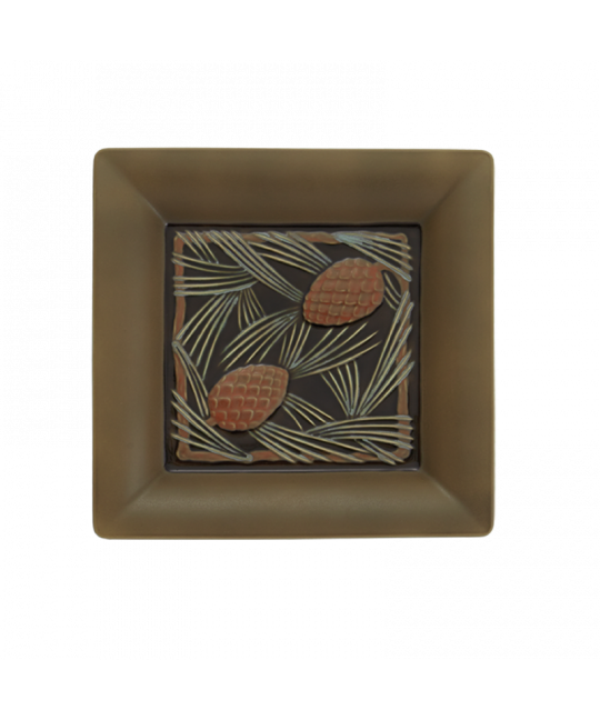 Pinecone Square Tray