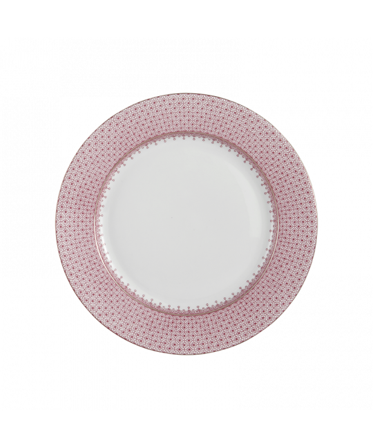 Pink Lace Dessert Plate