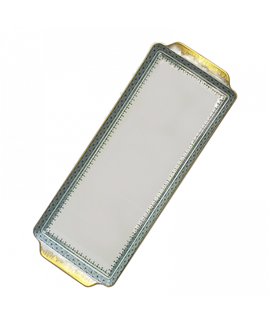 Apple Green Lace Sandwich Tray