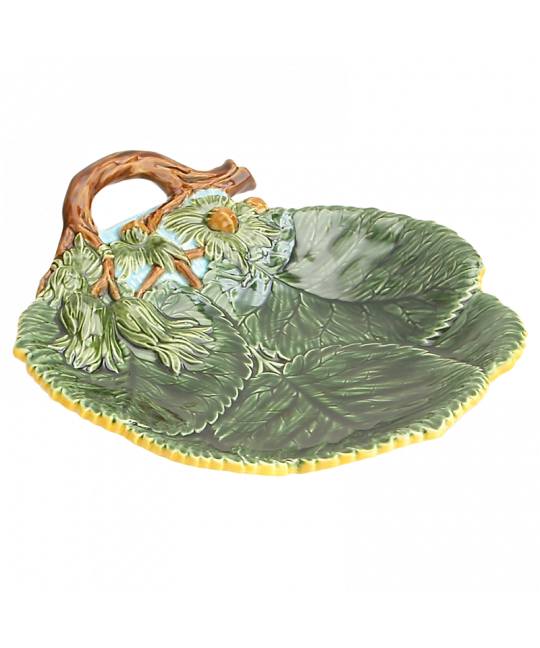 Leaf Plate with Nuts, Single