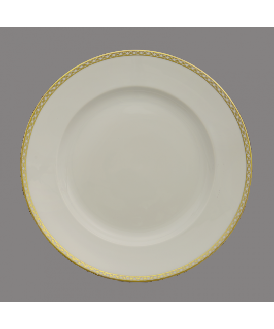 Gold Lattice Dinner Plate