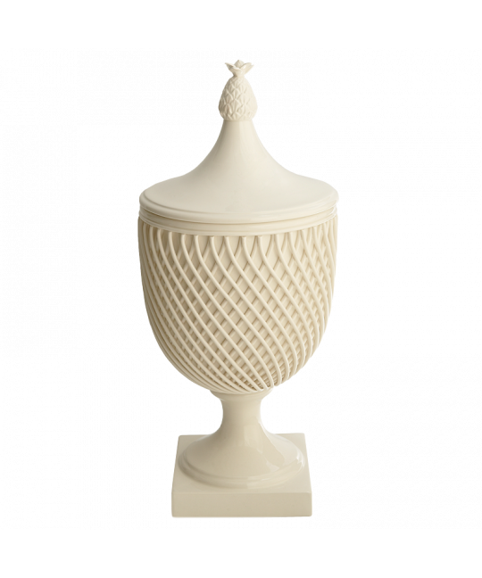 Urn W/Latticework