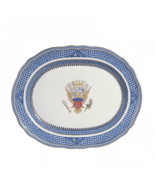 Indigo Wave Eagle Platter