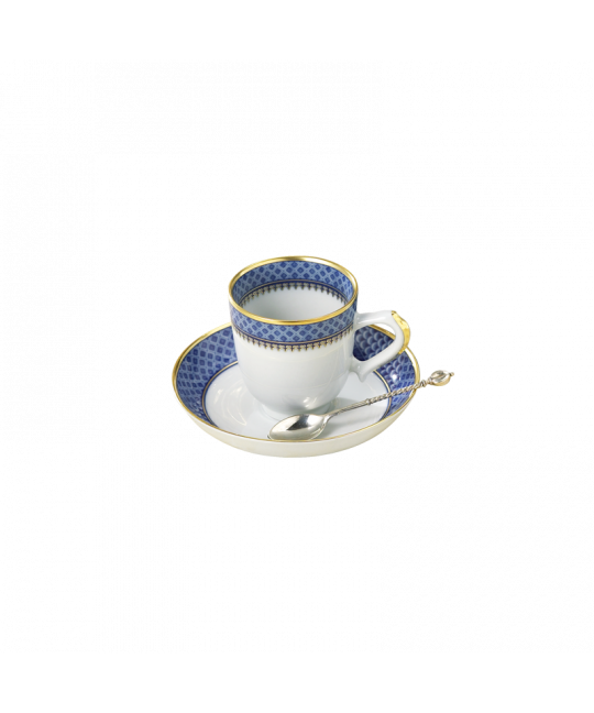 Indigo Wave Demitasse Cup & Saucer
