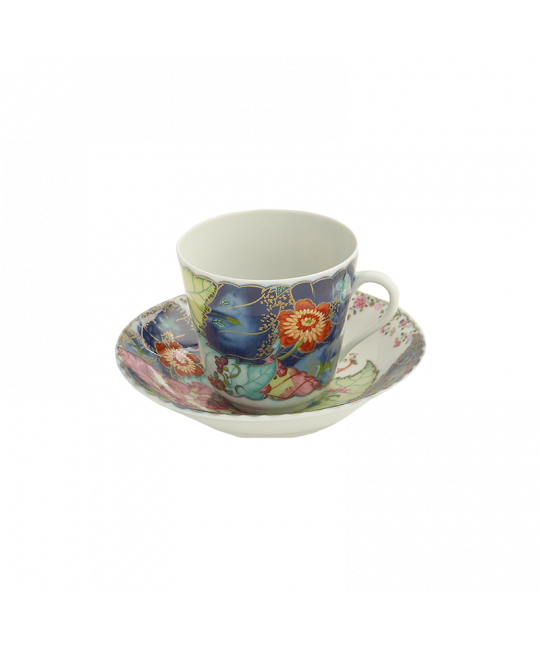 Tobacco Leaf Tea Cup & Saucer - Thumbnail 2
