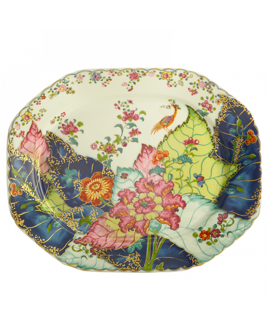 TOBACCO LEAF OCTAGONAL PLATTER