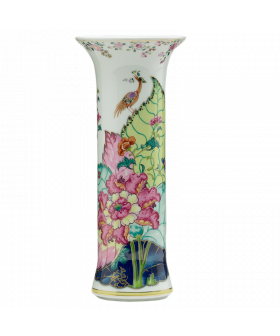 TOBACCO LEAF TRUMPET VASE