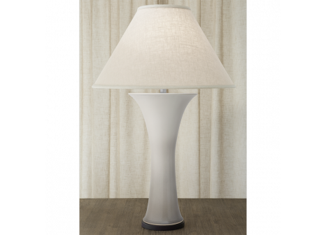 CALLALILY VASE LAMP WHITE & GRAY