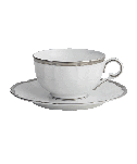 COLETTE PLATINUM TEA CUP & SAUCER