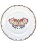 GOLDEN TEARDROP BUTTERFLY DESSERT PLATE