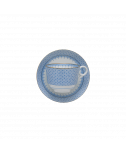 CORNFLOWER LACE TEA CUP & SAUCER