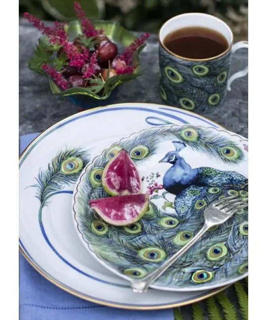 PEACOCK 5 PC PLACE SETTING