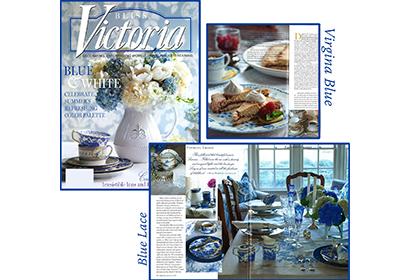 Virgina Blue and Blue Lace in Victoria Magazine