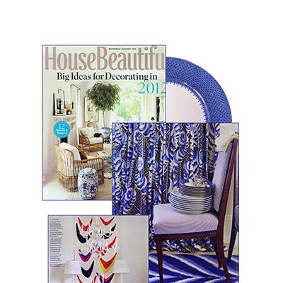 House Beautiful: Dec/January 2012 - Blue Lace