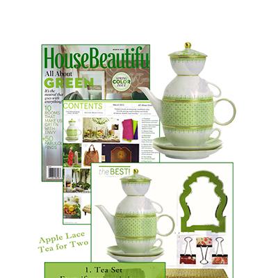 House Beautiful: March 2012 - Apple Lace Tea for Two