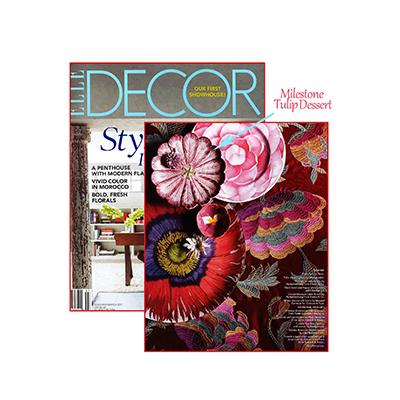 Elle Decor Feb/March: Tulip Dessert Plate