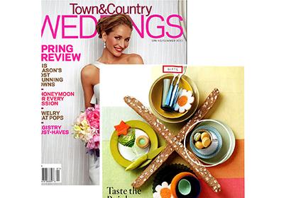 Town & Country Weddings: Taste the Rainbow