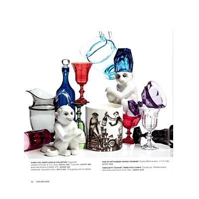 GUMP'S Catalog: Pair of White Monkeys